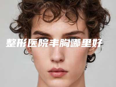 整形医院丰胸哪里好