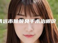 清远市除腋臭手术治根价格(价目)2025在线参考-近8个月均价为3799元
