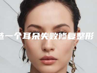 造一个耳朵失败修复整形后需要女性注意哪些