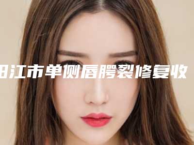 阳江市单侧唇腭裂修复收费标准剖析-阳江市单侧唇腭裂修复价格多少钱一次